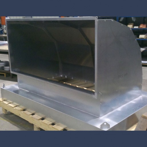 Galvanized steel duct elbow 90° and 45° type with flanges both sides