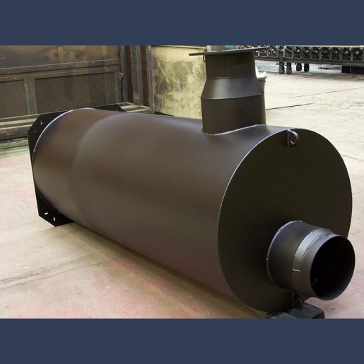 Engine exhaust silencer  for genset container 40dBA - manufacturing