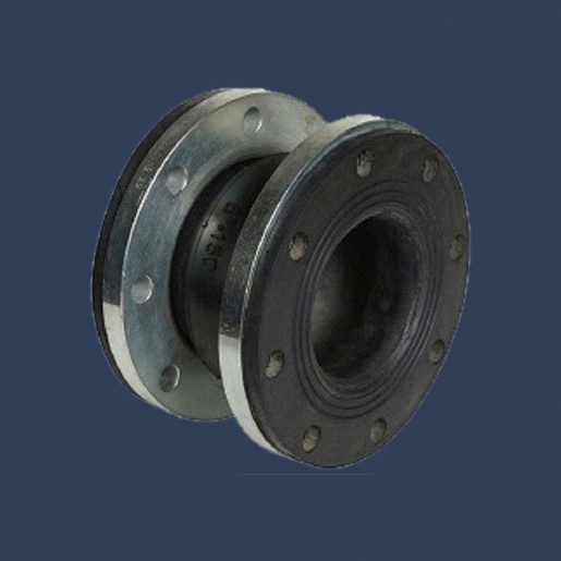 Rubber expansion joint full integrated rubber flange