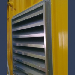 soundproof acoustic grille for container or air handling unit