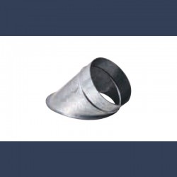 galvanized horizontal circular connector 45°
