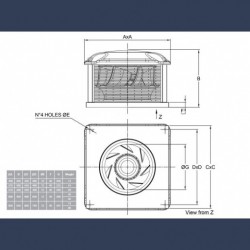 roof centrifugal fan sketch2