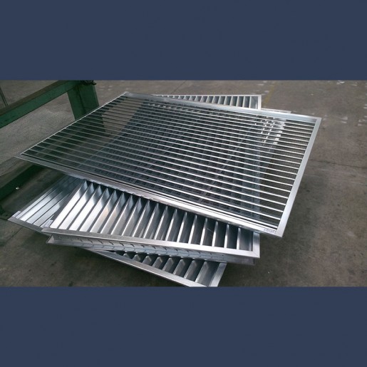 Galvanized steel grilles