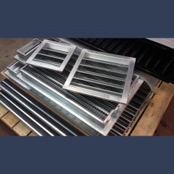 Galvanized rainproof steel grilles