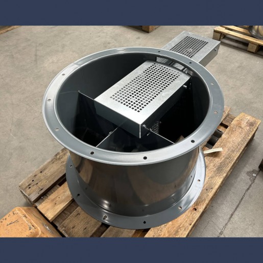 Ventilateur hélicoide haute température moteur hors flux