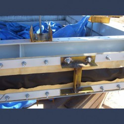 Rectangular fabric expansion joint belt type with bolster - manufacturing