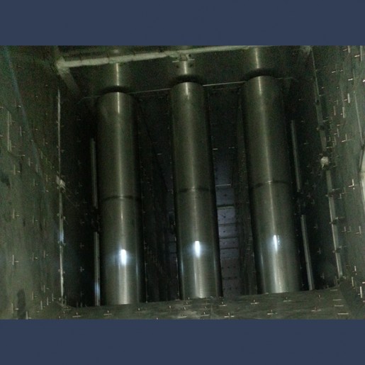 Silencieux d'échappement de turbine à gaz GT 30 MW 35 dBA - intérieur