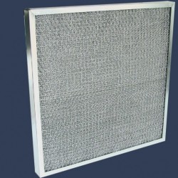 Filtre plat média aluminium cadre galvanisé
