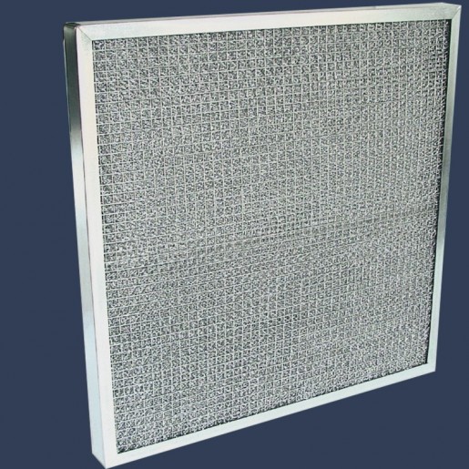 Filtre plat média aluminium cadre galvanisé