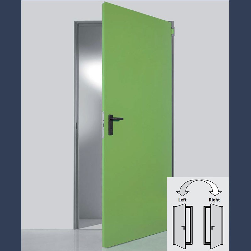 standard multipurpose door (single door variant has a reversible leaf)